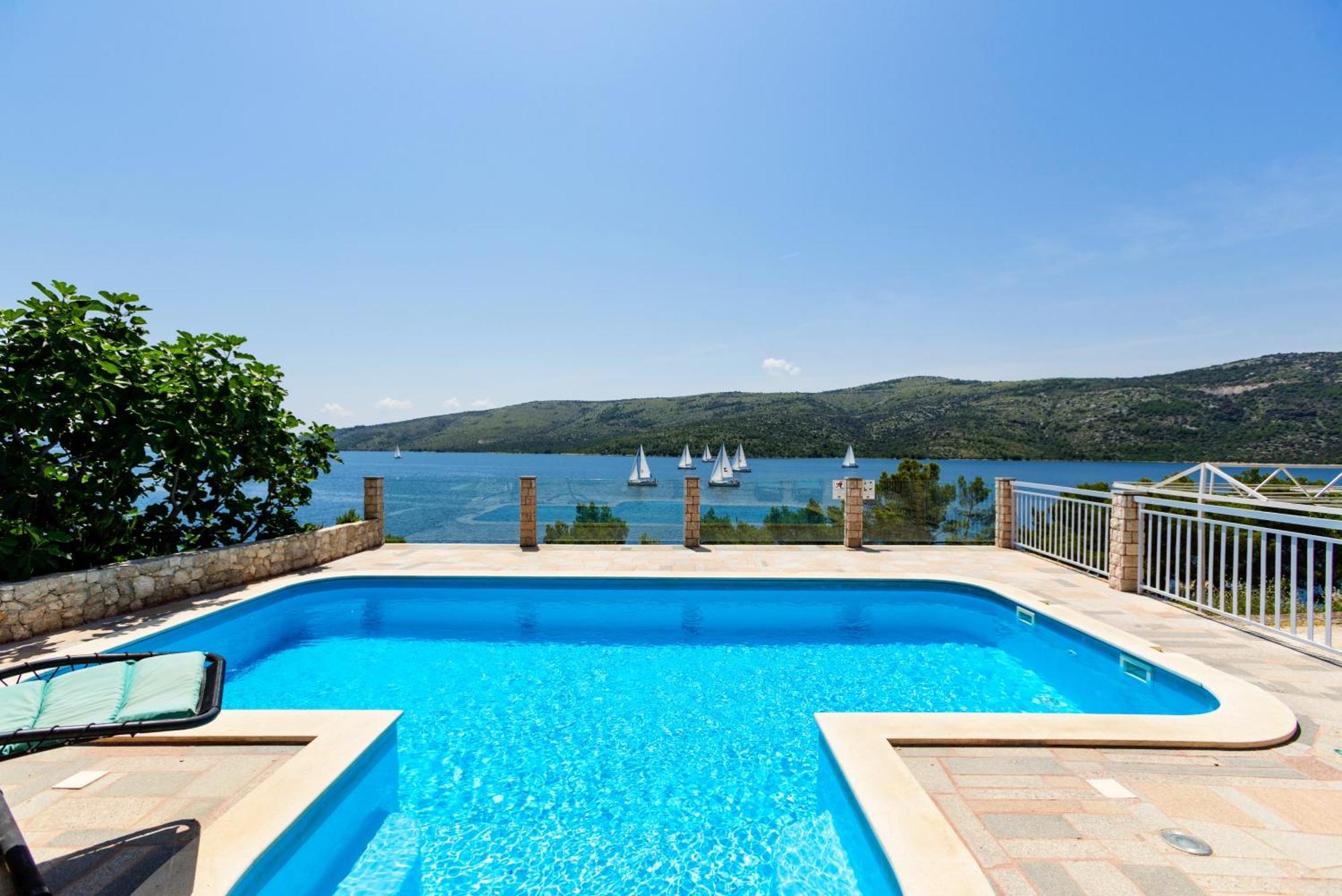 Seaside Villa Near Trogir - Poljica Marina Bagian luar foto